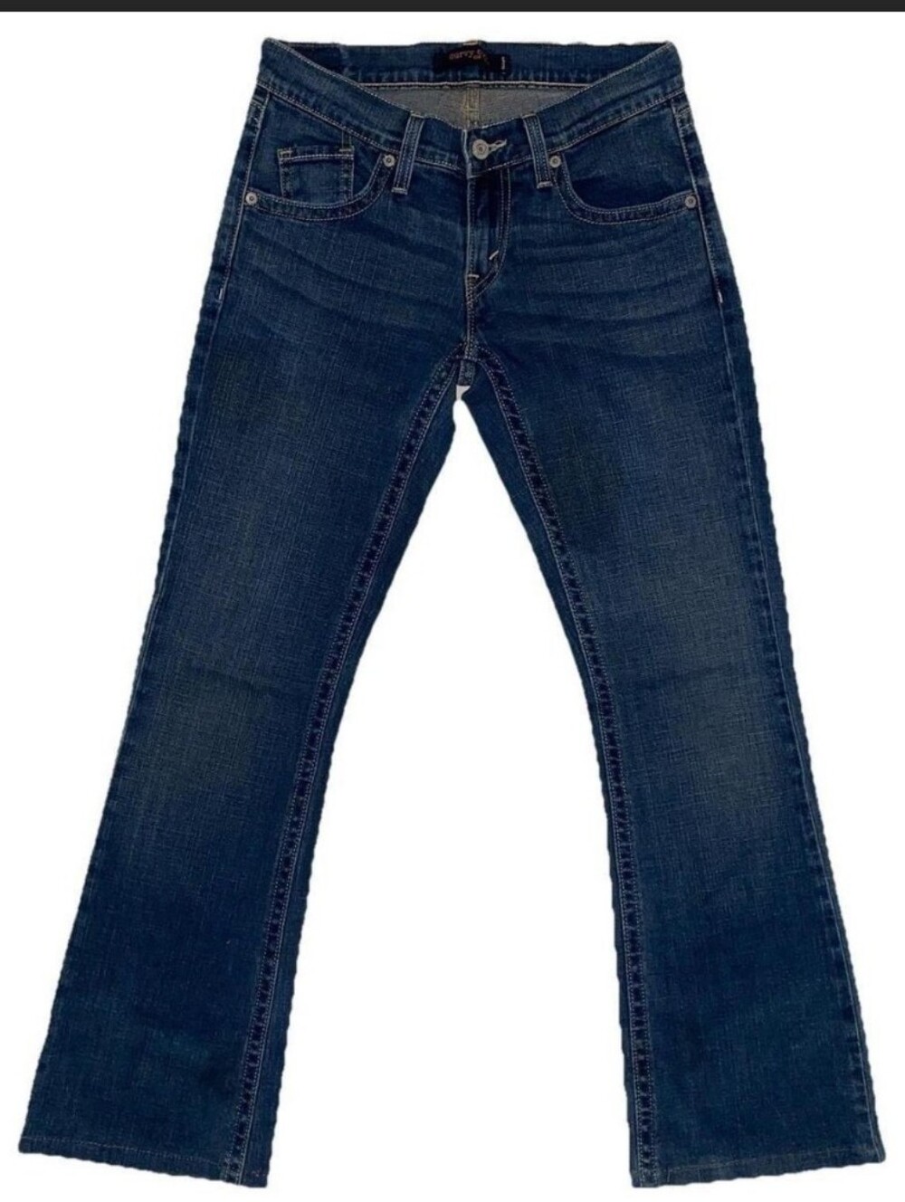 Levi's Women's Classic Boot Cut Stretchy Jeans - Blue Denim 30" Waist - Picture 6 of 7